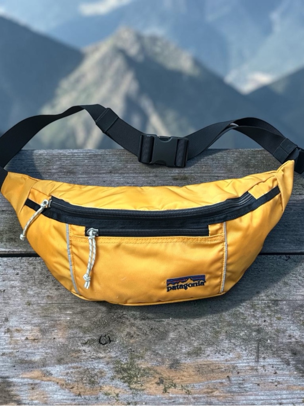 Patagonia Nuevo Hip Vault Waist Pack Shoulder Bag Yellow Vintage Style 48192